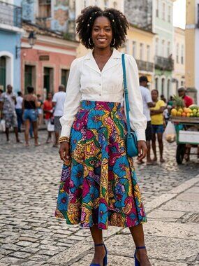 Grace Karin White Blouse in Size M